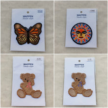 画像をギャラリービューアに読み込む, Papiliodug ☆ 刺繍ワッペン (蝶々/ 太陽 / テディベア)