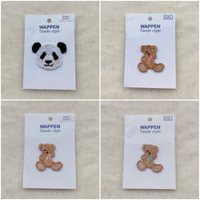 Load image into Gallery viewer, Papiliodug ☆ Embroidered Patches (Teddy Bear & Panda)