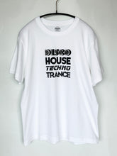 Load image into Gallery viewer, Organic Music T-Shirt “Going to Dance”  (Black/White, Sizes S-XXL)