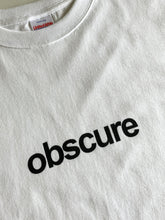 Load image into Gallery viewer, Organic Music T-Shirt “Obscure” (Black/White, Sizes S-XXL)