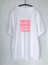 Load image into Gallery viewer, Organic Music T-Shirt “Going to Dance Neon” (Yellow/Red, Sizes S-XXL)