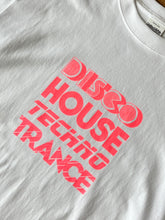 Load image into Gallery viewer, Organic Music T-Shirt “Going to Dance Neon” (Yellow/Red, Sizes S-XXL)