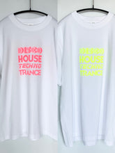 Load image into Gallery viewer, Organic Music T-Shirt “Going to Dance Neon” (Yellow/Red, Sizes S-XXL)
