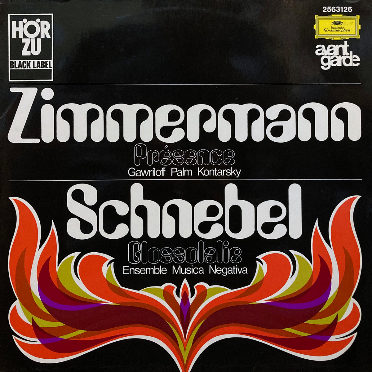 Bernd Alois Zimmermann / Dieter Schnebel “Présence / Glossolalie