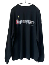 画像をギャラリービューアに読み込む, <受注生産> ギターなみすけ ☆ Big Silhouette Long-Sleeve T-shirt (Black/Frost gray, Sizes S-XL)