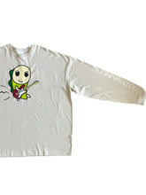 画像をギャラリービューアに読み込む, <受注生産> ギターなみすけ ☆ Big Silhouette Long-Sleeve T-shirt (Black/Frost gray, Sizes S-XL)