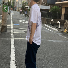 Load image into Gallery viewer, <Made to order> Organic Music T-shirt “String theory” White (M/L/XL)