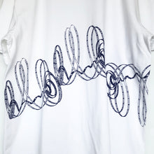 Load image into Gallery viewer, <Made to order> Organic Music T-shirt “String theory” White (M/L/XL)