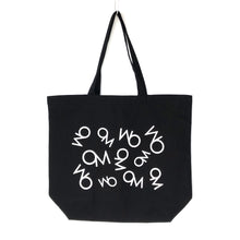 画像をギャラリービューアに読み込む, Organic Music Tote Bag B “Logo Pattern” Black x White
