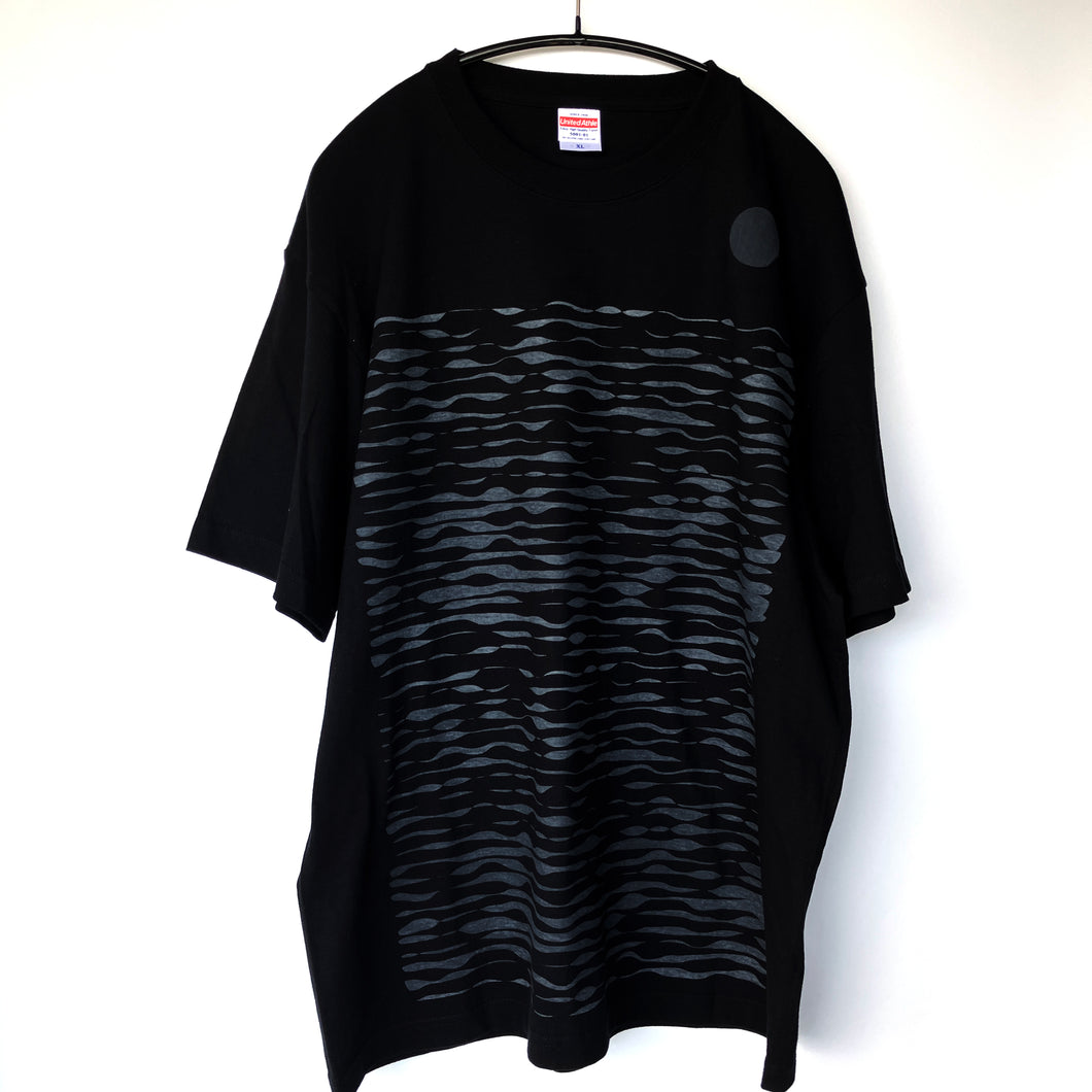 ＜Made to order＞Organic Music T-Shirt “Silent Beach” Black (M/L/XL)