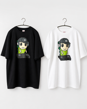画像をギャラリービューアに読み込む, <受注生産> DJ なみすけ ☆ T-Shirt (Black/White, Sizes S-XL)
