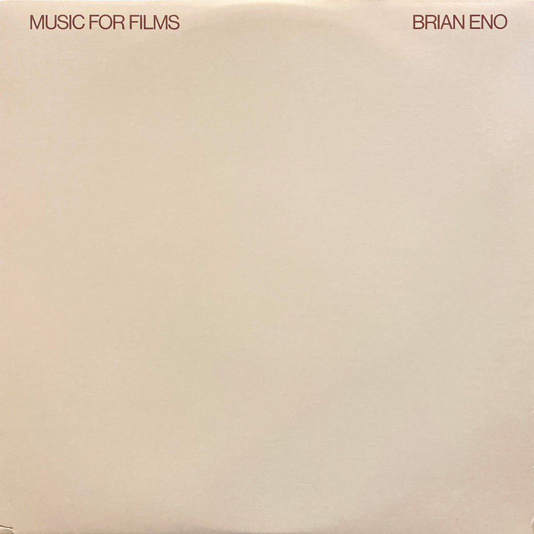 Brian Eno “Music for Films” – PHYSICAL STORE