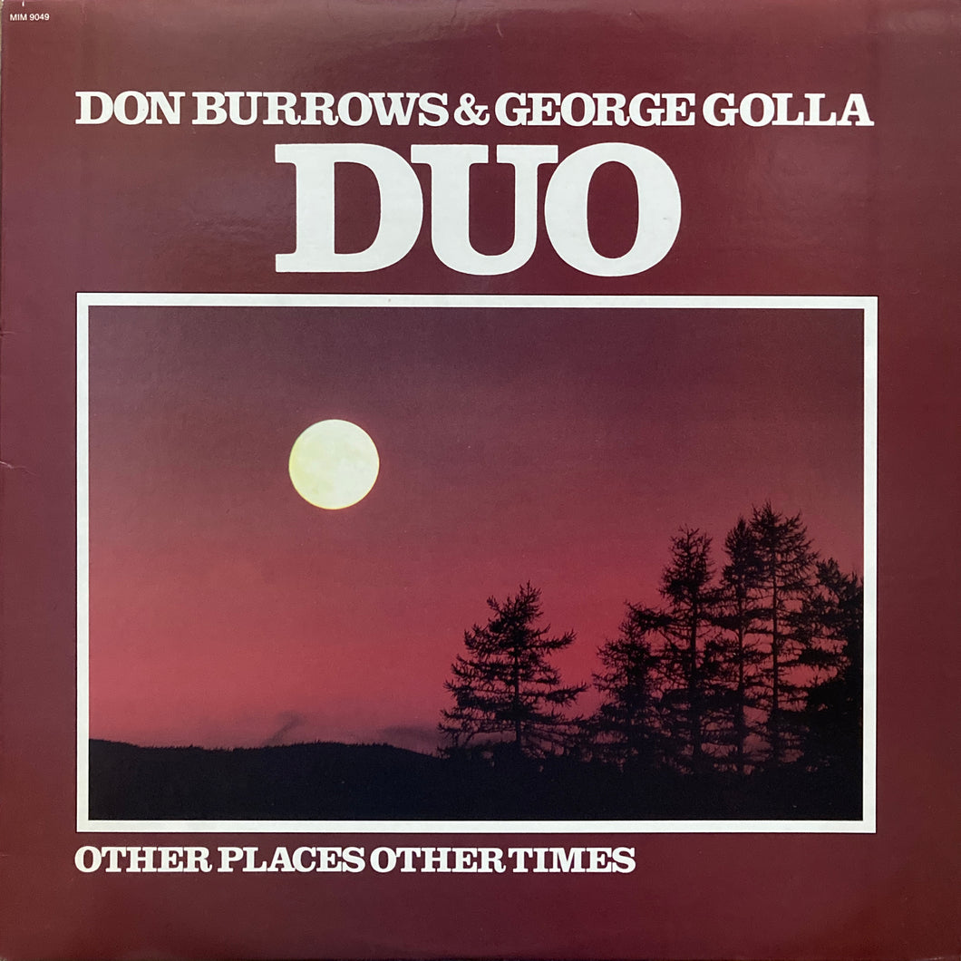 Don Burrows & George Golla Duo “Other Places Other Times”