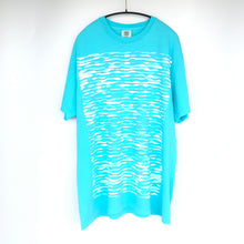 Load image into Gallery viewer, &lt;Made to order&gt;Organic Music T-Shirt “Minamo” Lagoon Blue (M/L/XL)
