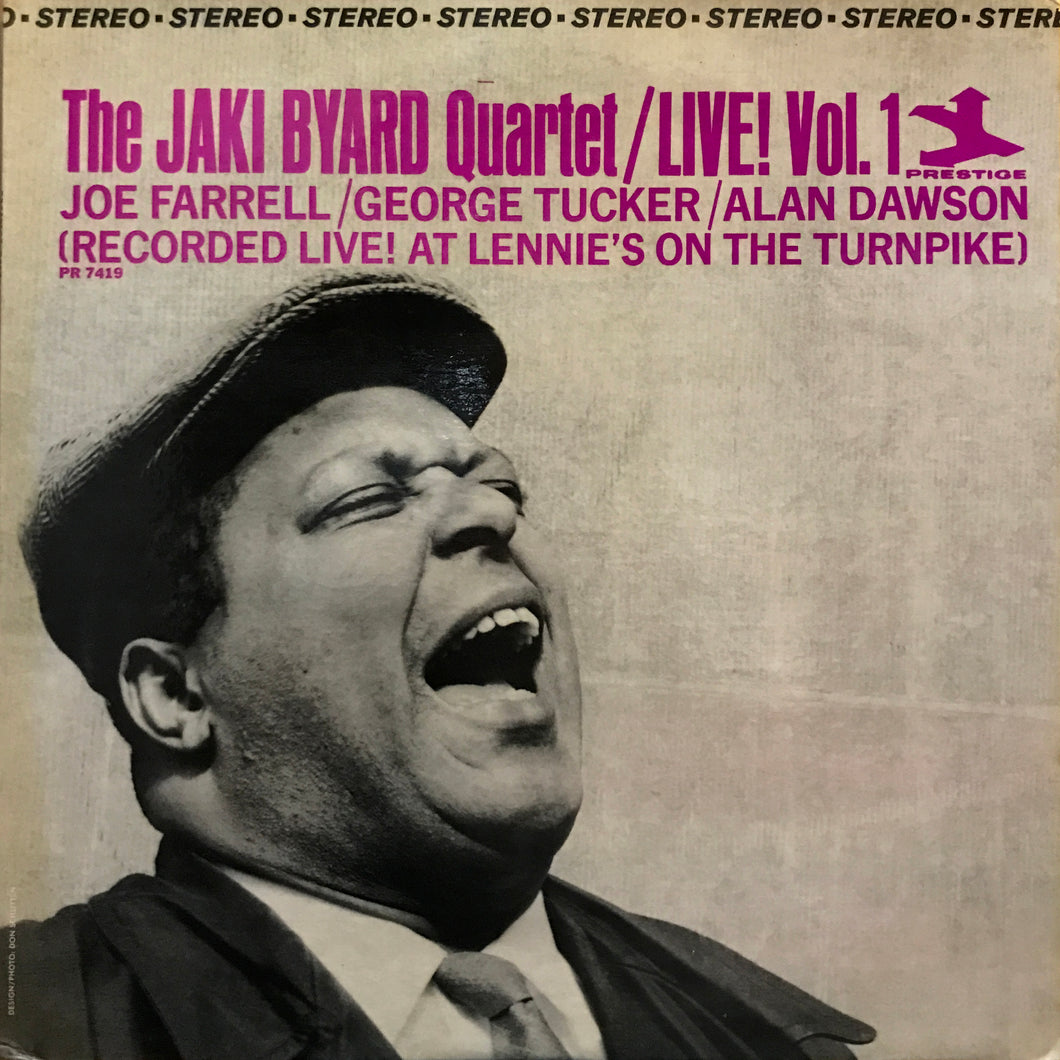 The Jaki Byard Quartet “Live! Vol. 1”