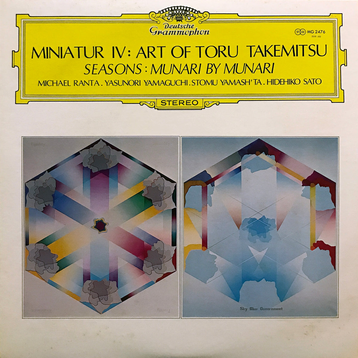 Toru Takemitsu “Miniatur IV : Art of Toru Takemitsu” – PHYSICAL STORE