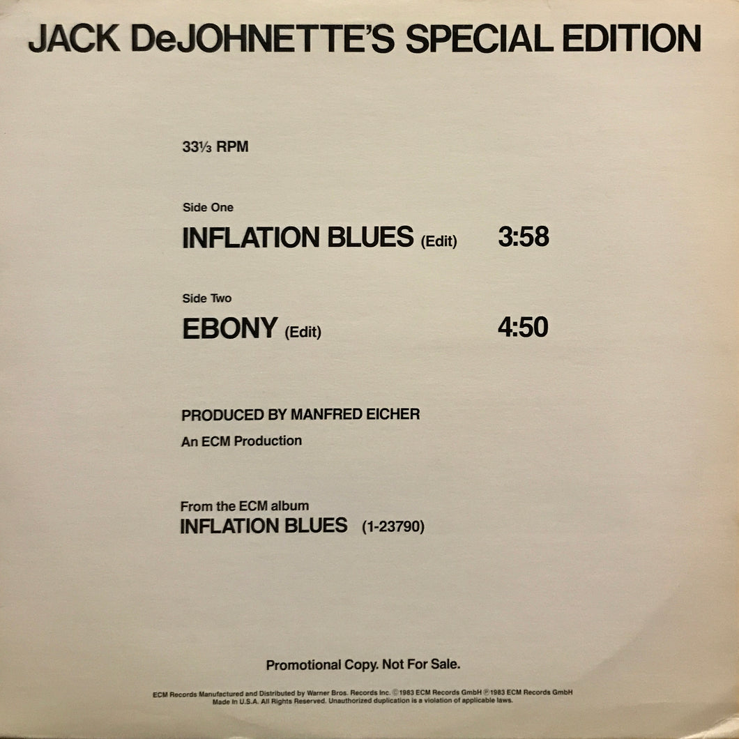 Jack DeJohnette’s Special Edition “Inflation Blues / Ebony”