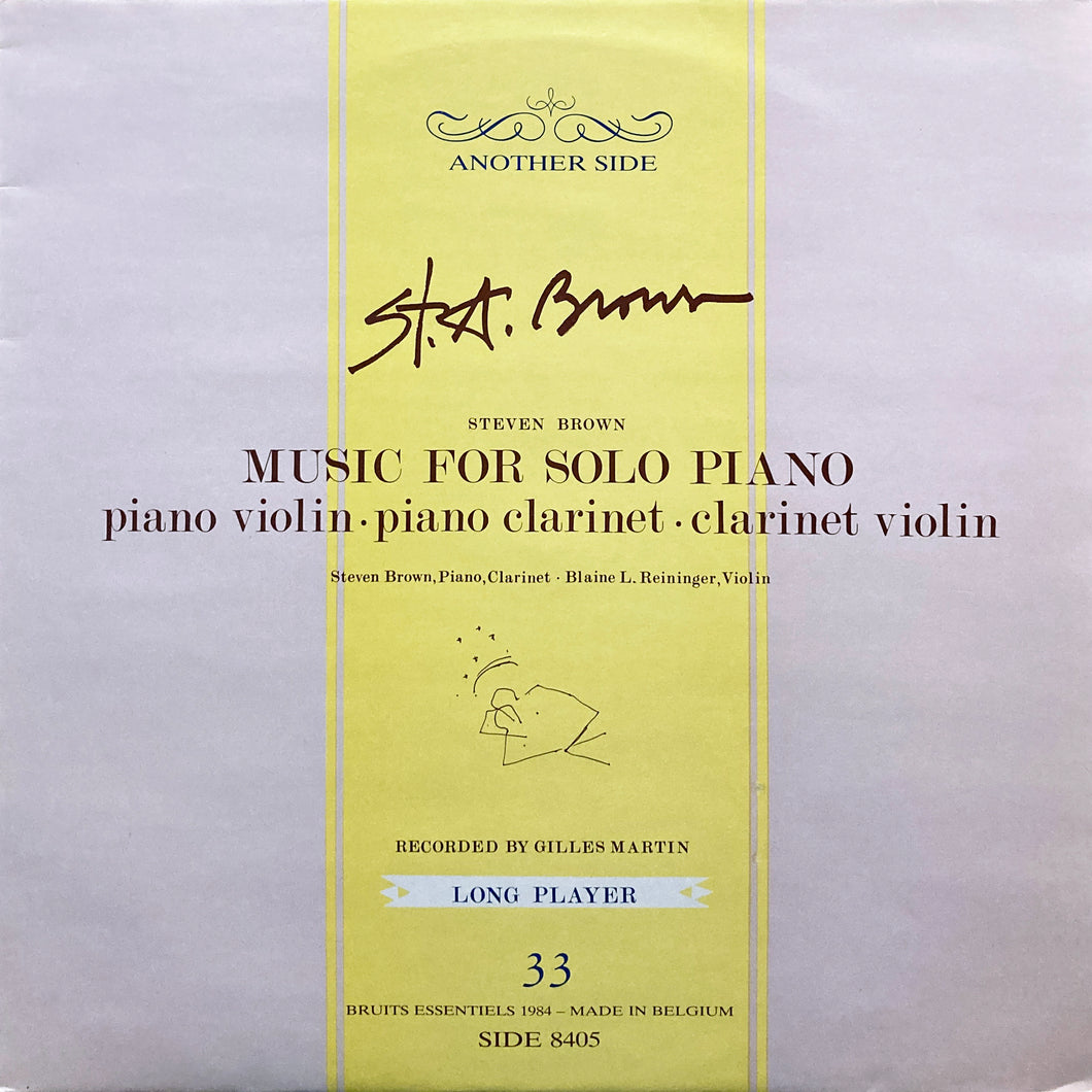 Steven Brown “Music for Solo Piano”