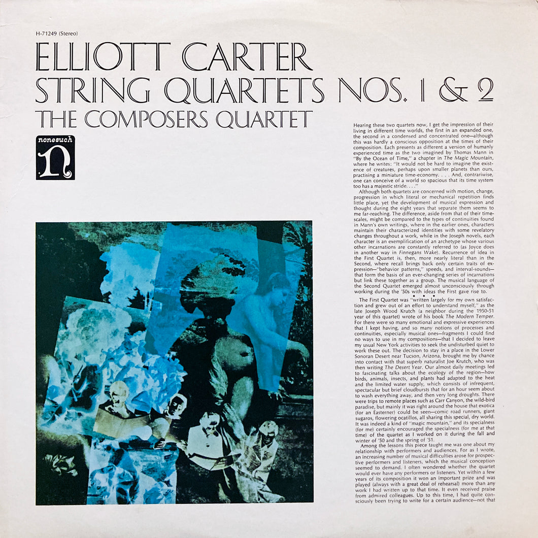 Elliott Carter “String Quartet Nos. 1 &2”