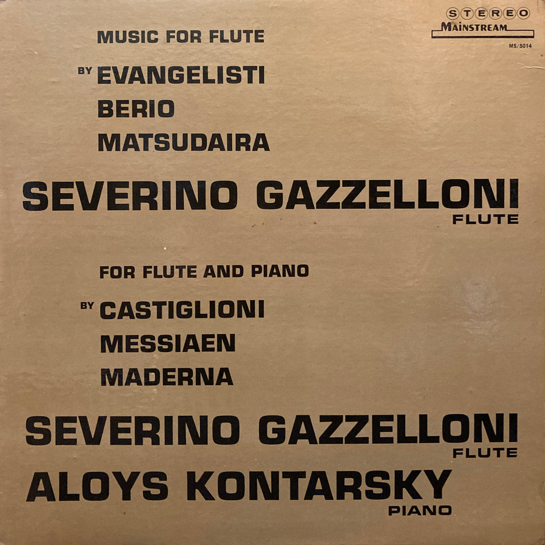 Gazzelloni, Kontarsky “Music for Solo Flute / Music for Flute and Piano”