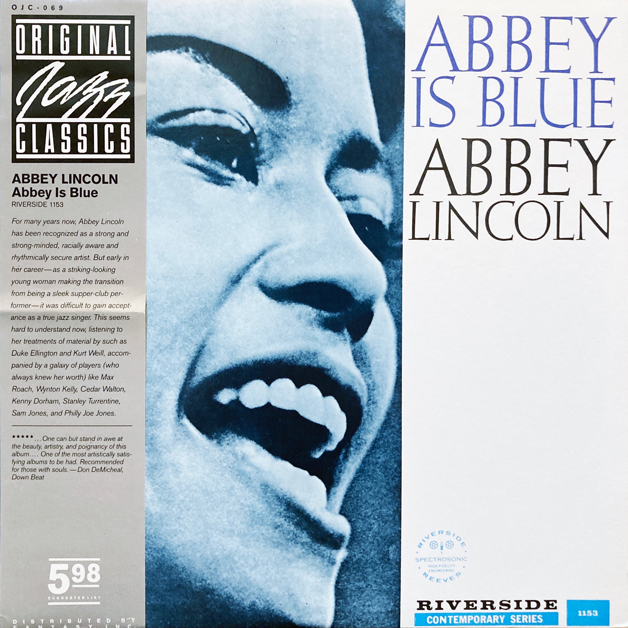 洋楽 Abbey Is Blue / Abbey Lincoln Abbey Lincoln “Abbey is Blue” – PHYSICAL STORE