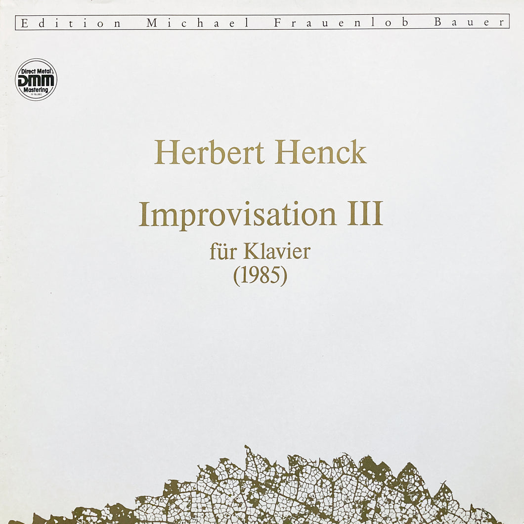 Herbert Henck “Improvisation III”