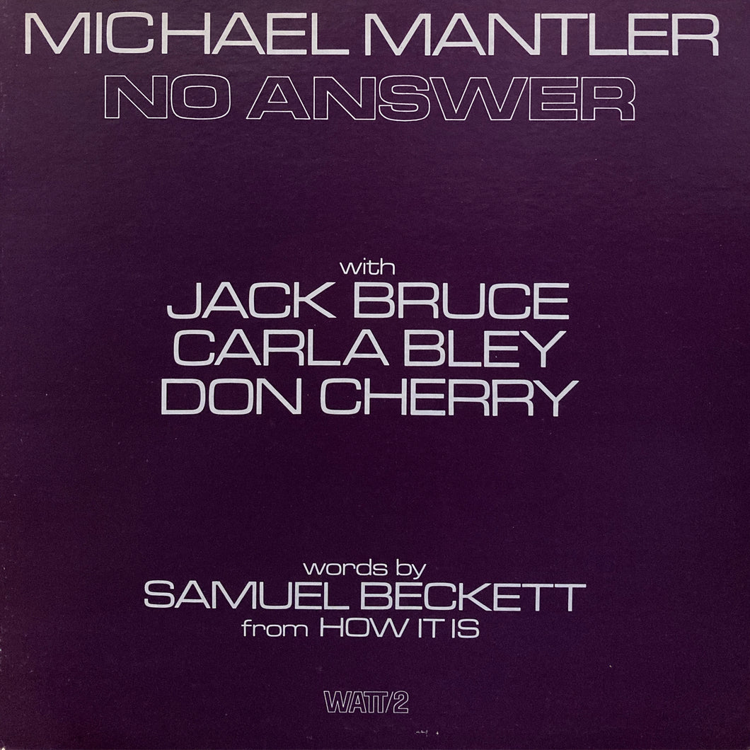 Michael Mantler “No Answer”
