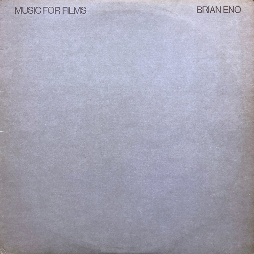 Brian Eno “Music for Films”