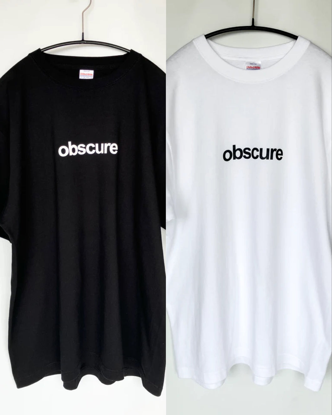 Organic Music T-Shirt “Obscure” (Black/White, Sizes S-XXL)