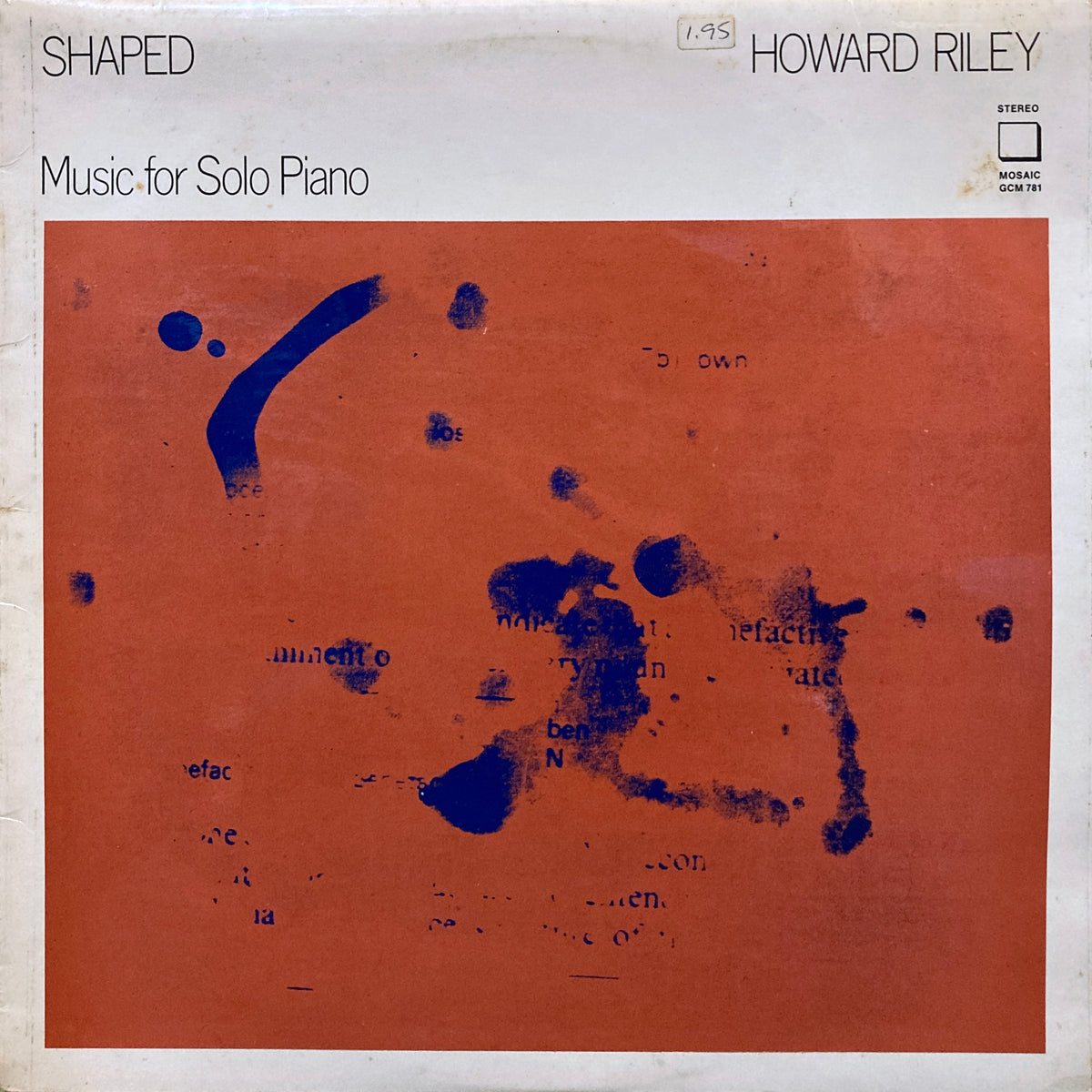 Howard Riley “Shaped” – PHYSICAL STORE