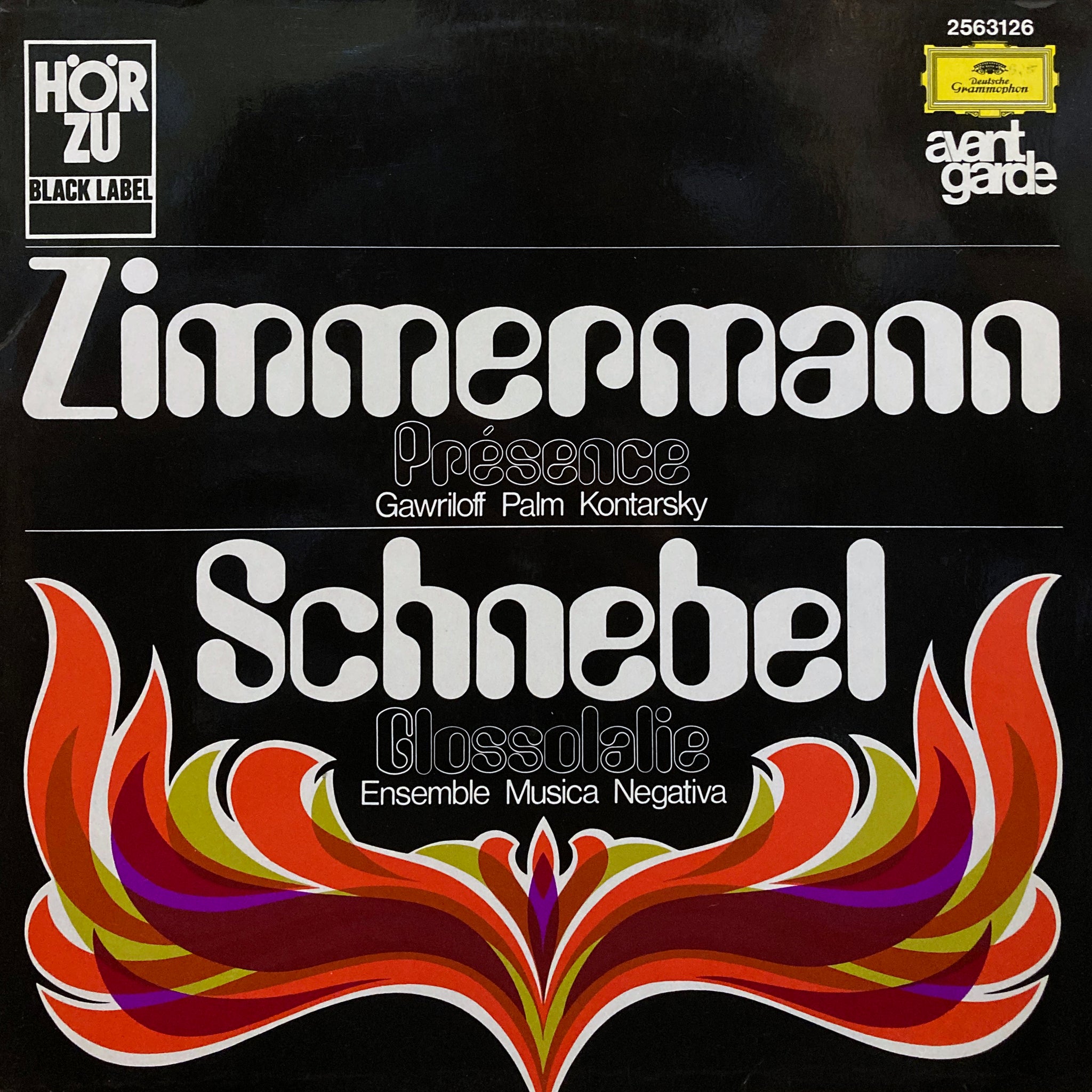 Bernd Alois Zimmermann / Dieter Schnebel “Présence / Glossolalie