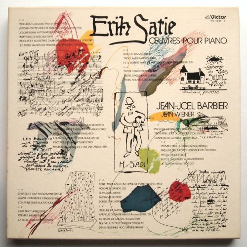 【レア廃盤5LPBOX】Erik Satie Œuvres Pour Piano Jean-Joel Barbier “Erick Satie - Oeuvres Pour Piano