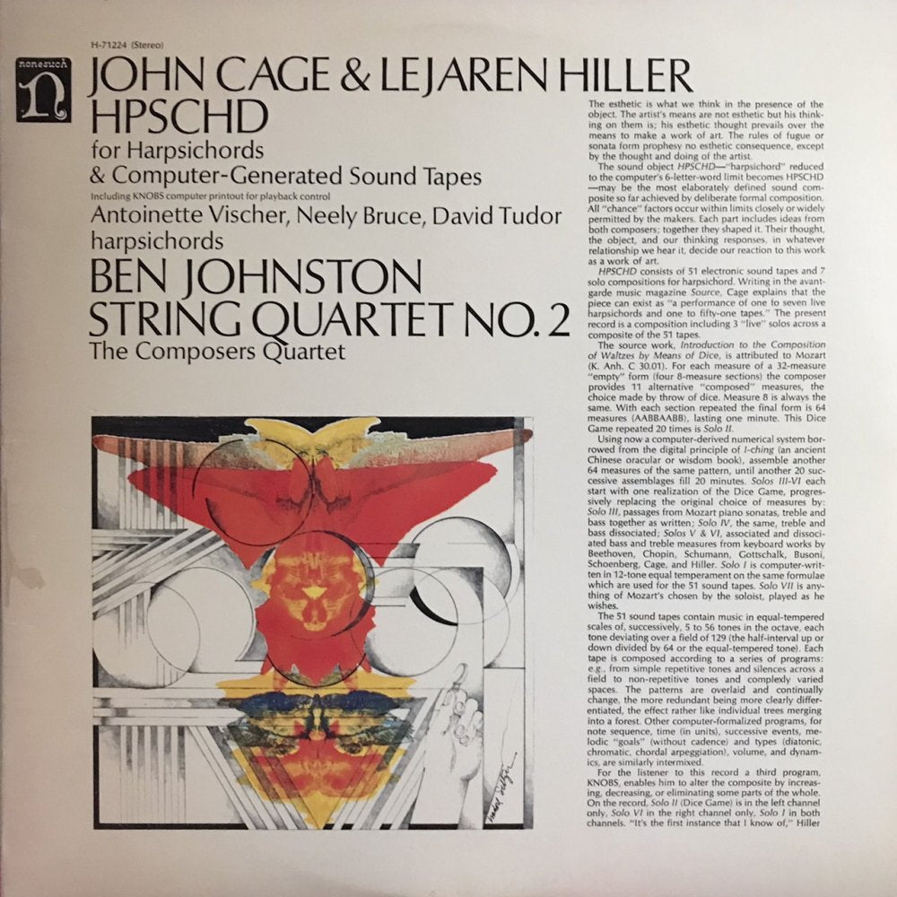洋楽 JOHN CAGE &LEJAREN HILLER HPSCHD ケージ&ヒラー:HPSCHD - Amazon.com Music
