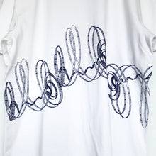 Load image into Gallery viewer, Organic Music T-shirt “String theory” White (M/L/XL)
