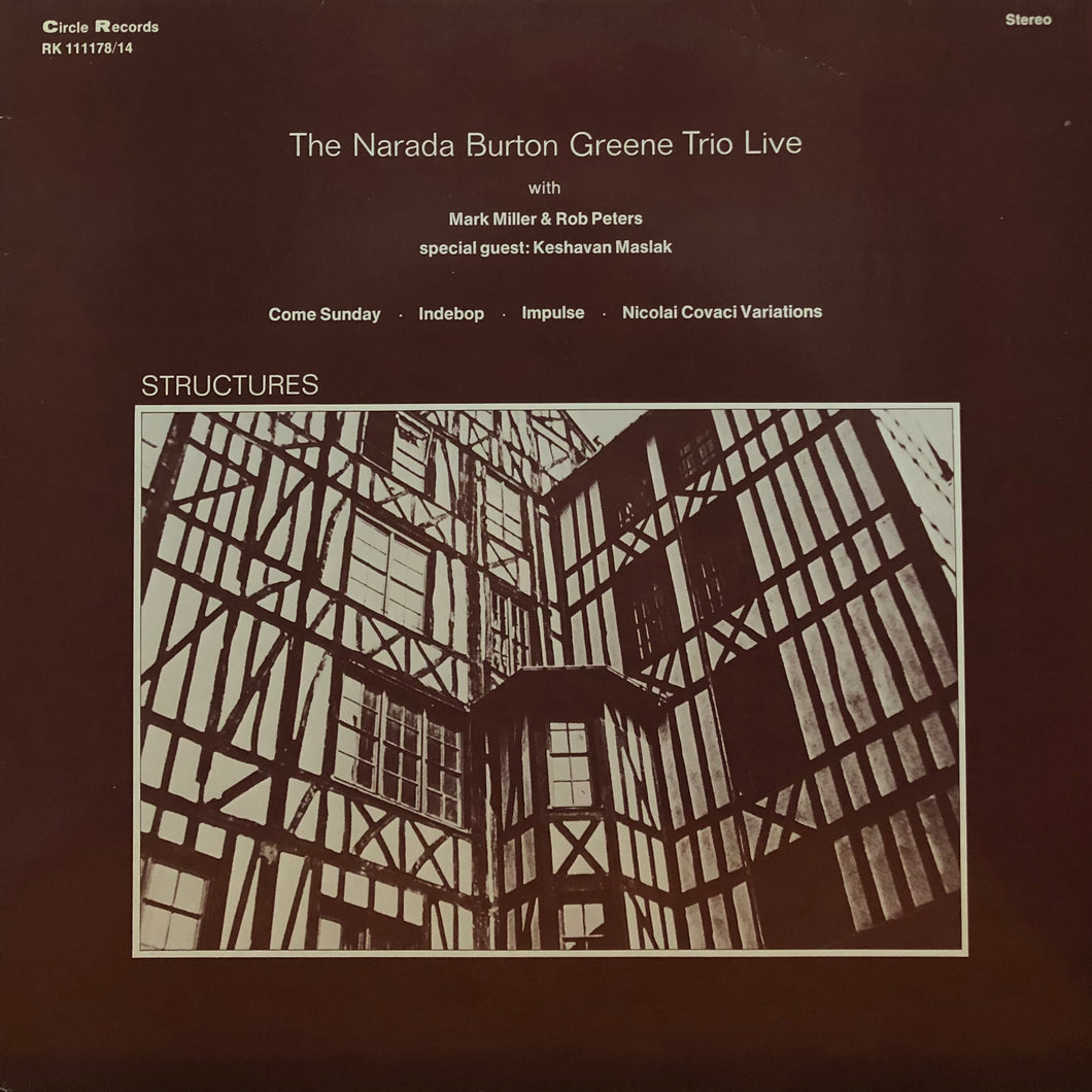 The Narada Burton Greene Trio Live “Structures”
